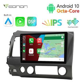 Stq72prousic06 Eonon Carplay Android 8-core Car Radio Stereo Wifi Gps For Honda Civic 2006-2011