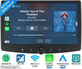 Stua13skplususeuu5 Eonon Android 13 6 64 10.1 Inch Car Stereo Radio Carplay Gps Navi Fm Dsp No-dvd Player