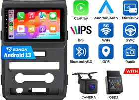 Stvafdf1x6usicm6 Eonon Cam Obd For Ford F150 09-12 9 Inch Ips Car Stereo Android 13 Radio Apple Carplay Gps