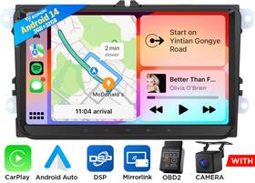 Stvavwx7useuu1 Eonon For Vw Jetta Mk5 Mk6 Passat 9 Inch Touch Android 14 Car Stereo Radio Carplay Gps Dsp