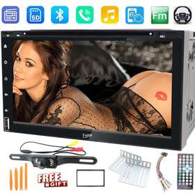 Foiioe 712396752615 Double 2din Car Dvd Radio Player In Dash Deck 7 Inch Touch Bt No Gps Stereo Camera
