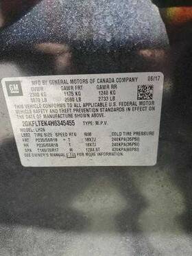 594-01998r Gmc Truck Passenger Info-gps-tv Screen Headrest Mounted Fits 16-17 Terrain 2474071