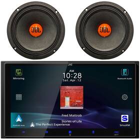 Jvc 782926507787 Single-din Hdmi Input Receiver 2x 6.5 Inch 300w Max Midrange Woofer Speakers