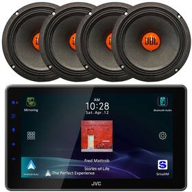 Jvc 782926508517 Bluetooth Digital Media Receiver 4x 6.5 Inch 300w Max Midrange Woofer Speakers