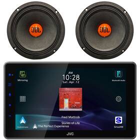 Jvc 782926508654 Am/fm Radio Apple Carplay Receiver 2x 6.5 Inch 300w Max Midrange Woofer Speaker