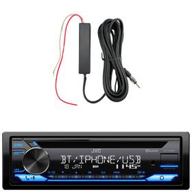 Kdt720bt-eora102 Jvc Kd-t720bt Single Din Cd Player Multimedia Receiver Amplifier Booster Kit