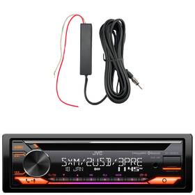 Kdt925bts-eora102 Jvc Kd-t925bts Single Din Cd Siriusxm Ready Receiver Amplifier Booster Kit