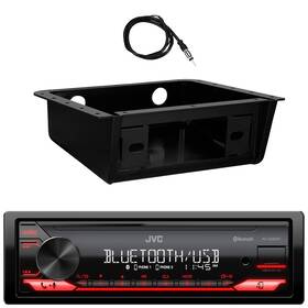 Kdx280bt-ebudk00-ekmr1 Jvc Kd-x280bt Single Din Digital Media In-dash Receiver Install Kit Antenna