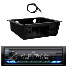 Kdx480bhs-ebudk00-ekmr1 Jvc Kd-x480bhs Single Din Bluetooth Amazon Alexa Receiver Install Kit Antenna