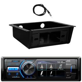 Kdx560bt-ebudk00-ekmr1 Jvc Kd-x560bt Single Din Am/fm Radio Receiver Install Mounting Kit 22 Inch Antenna