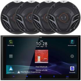 Jvc Kwm795bw-2as26 Usb Am/fm Radio Siriusxm Ready Receiver 4x 6.5 Inch 350w Full Range Speakers