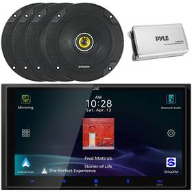 Jvc Kwm795bw-2tsg1620f-eea720.4 6.92 Inch Hd Screen Single-din Receiver 4x 6.5 300w 4 Ohm Speakers 4ch Amp