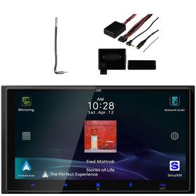 Jvc Kwm795bw-40-axswc Single-din Receiver Steering Wheel Control Interface Antenna Adapter
