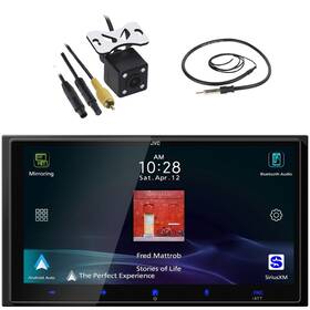 Jvc Kwm795bw-aca801 Single-din Usb Apple Carplay Receiver Rear View Back-up Camera Antenna