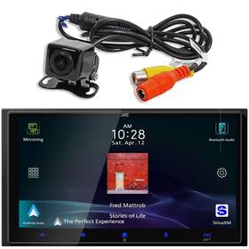 Jvc Kwm795bw-bucam200j Bluetooth Usb Digital Media Receiver Wired Back-up Camera With Parking Lines