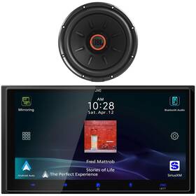 Jvc Kwm795bw-club1224 Single-din Bluetooth Hdmi Receiver 12 Inch 1100w Subwoofer With Ssi 2 Or 4 Ohms