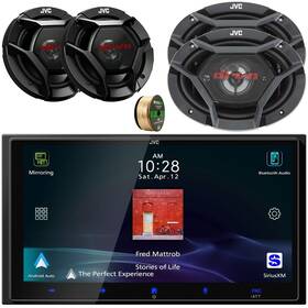 Jvc Kwm795bw-dr621-dr6941-eb14 6.92 Inch Bluetooth Receiver 2x 6.5 300w Speakers 6x9 550w Wire