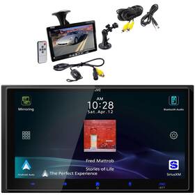 Jvc Kwm795bw-plcm18bc Bluetooth Usb Siriusxm Ready Receiver 7ftft Rearview Backup Color Camera
