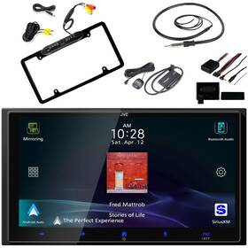 Jvc Kwm795bw-sxv300-v1-eabc256b Single-din Digital Media Receiver Vehicle Tuner Kit Camera Siriusxm