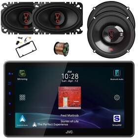 Jvc Kwz900w-36427am-38627am Siriusxm Ready Receiver 2x 6.5 Inch Speakers 4x6 Camera Wire