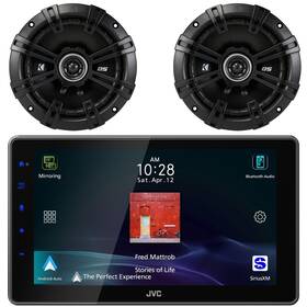 Jvc Kwz900w-43dsc6504 Usb Apple Carplay Receiver 2x 6.5 Inch 240w Max 2-way 4-ohm Coaxial Speakers