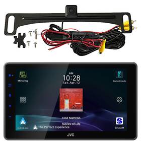 Jvc Kwz900w-acam4 9 Inch Hd Screen Bluetooth Receiver License Plate Mounted Backup Camera