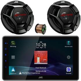 Jvc Kwz900w-dr621-eb16 Usb Receiver 2x 6.5 Inch 300w Max 2-way Coaxial Speakers Speaker Wire