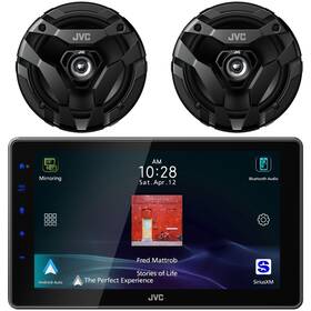 Jvc Kwz900w-kd-kfc1666s Digital Media Siriusxm Ready Receiver 2x 6.5 Inch 300w 2-way Coaxial Speakers