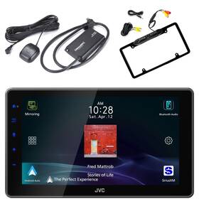 Jvc Kwz900w-sxv300-c256b 9 Inch Hd Screen Siriusxm Ready Receiver Car License Plate Rear View Camera