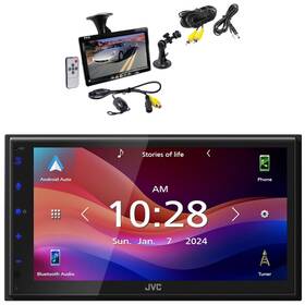 Kwm695bw-plcm7700 Jvc-pyle Single-din Bluetooth Usb/mp3 Digital Media Receiver Rearview Backup Camera