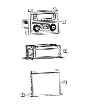 04692356aj Mopar Genuine Multi Media Radio 4692356aj