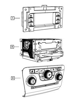 05091104af Mopar Genuine Multi Media Radio 5091104af