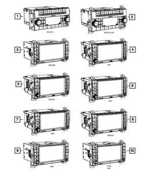 05091318ae Mopar Genuine Multi Media Radio 5091318ae