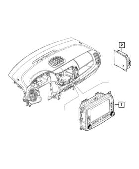5xr09mxhaa Mopar Genuine Multi Media Radio
