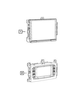 Mopar 68238624al Genuine Multi Media Radio
