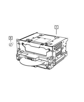 68308775za Mopar Genuine Multi Media Radio