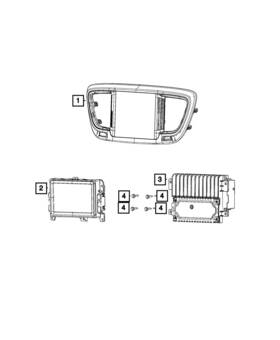 68401445ab Mopar Genuine Multi Media Radio