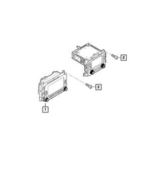 68411477aa Mopar Genuine Multi Media Radio