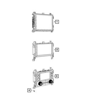 Mopar 68429180ab Genuine Multi Media Radio