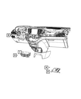 Mopar 68493702ad Genuine 2017-2021 Chrysler Pacifica Voyager Video Module
