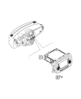 6rt62lxhaa Mopar Genuine Multi Media Radio