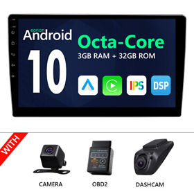 Stcvraq03prousicmc Obd Dvr Cam Eonon 10.1inch Android 10 Car Stereo Radio Gps 2 Din Wifi Dsp Head Unit