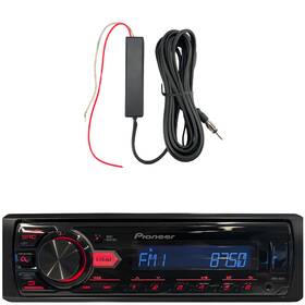Mvhs85u-eora102 Pioneer Mvh-85ub Single Din Mp3 Media Stereo Receiver Amplifier Booster Kit