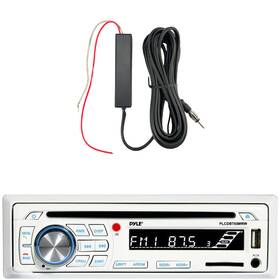 Plcdbt65-eora102 Pyle Plcdbt65 Single Din Marine Bluetooth Cd Receiver 12v Amplifier Booster Kit