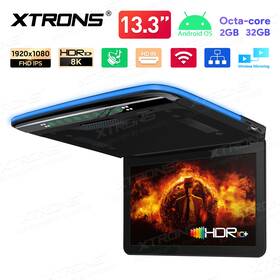 Cm136as Xtrons 13.3ftft Ips Car Tv Roof Monitor Android 2 32gb Wifi Built In Speakers 8k Hdmi Bt