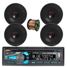 In-dash Bluetooth Cd Stereo Receiver, 4X 6.5" 225 Watt 2-WAY Car Speaker, Wire. Fixed Price $199.49.
