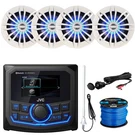 Jvc Marine Bluetooth Digital Media Receiver, 4X 6.5" 180W Max Led Speakers. Fixed Price $420.99.