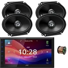 Jvc Bluetooth Digital Media Stereo Receiver, 4X 6.8" 300W Speakers + Wire. Fixed Price $407.49.