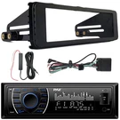 Pyle PLRMR27BTB Single Din Stereo Receiver W/install Kit, Amplifier Booster. Fixed Price $92.49.