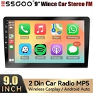 Essgoo 9" Double 2 Din Stereo Radio Wireless Carplay Touch Screen Gps Nav Bt. Fixed Price $84.99.